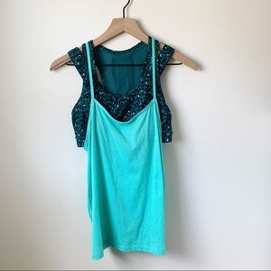 Lululemon Two-In-One Sports Bra Tank Size 6
